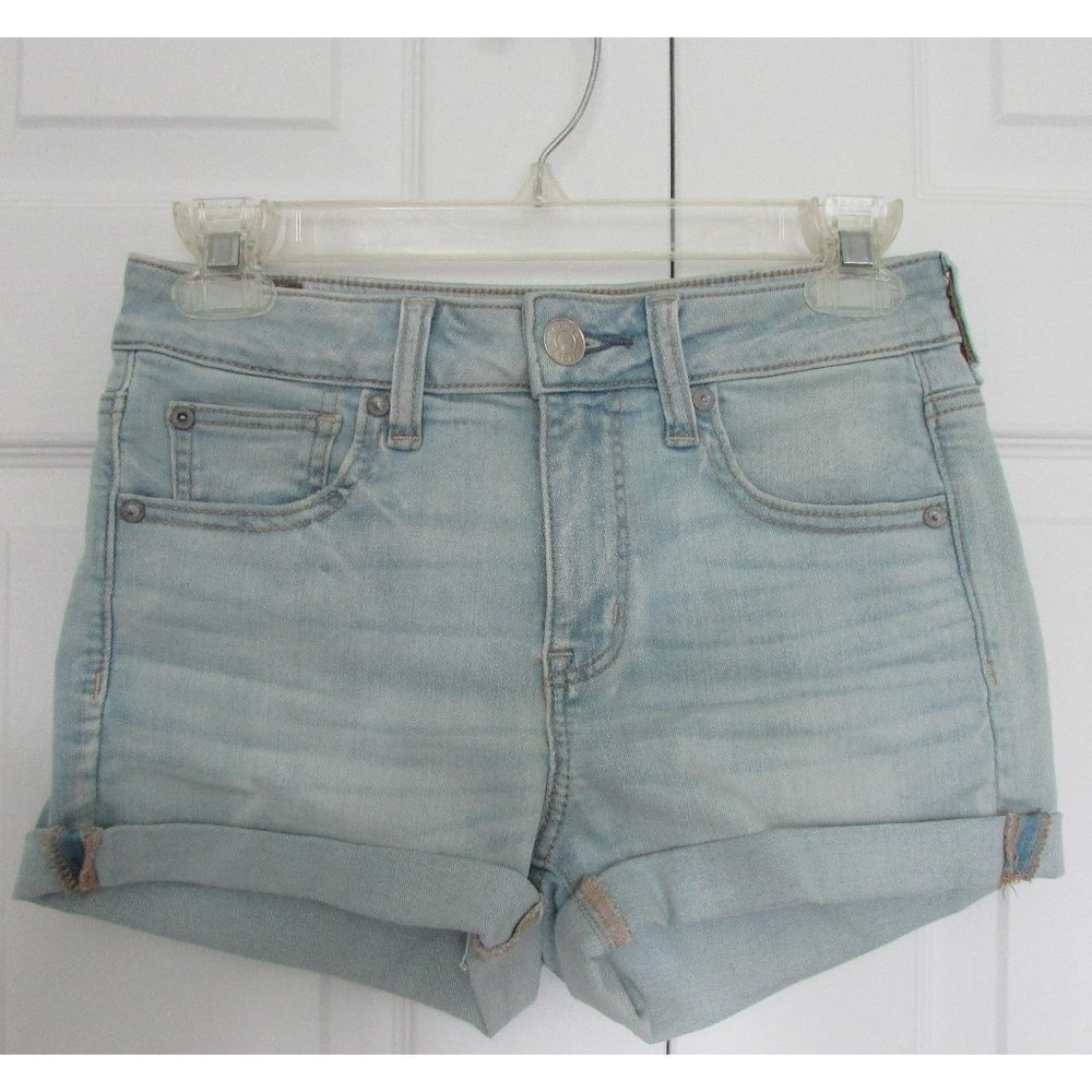 American Eagle High-Rise Shortie Jean Shorts